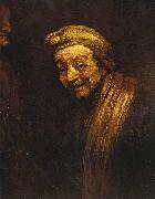 Selbstportrat mit Malstock Rembrandt